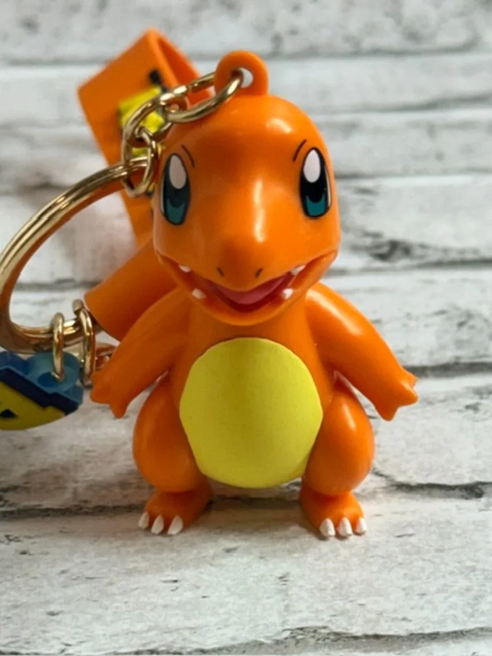 Pokemon Keychain Charmander Key Chain Toy Figure Orange Nintendo Anime Figurine